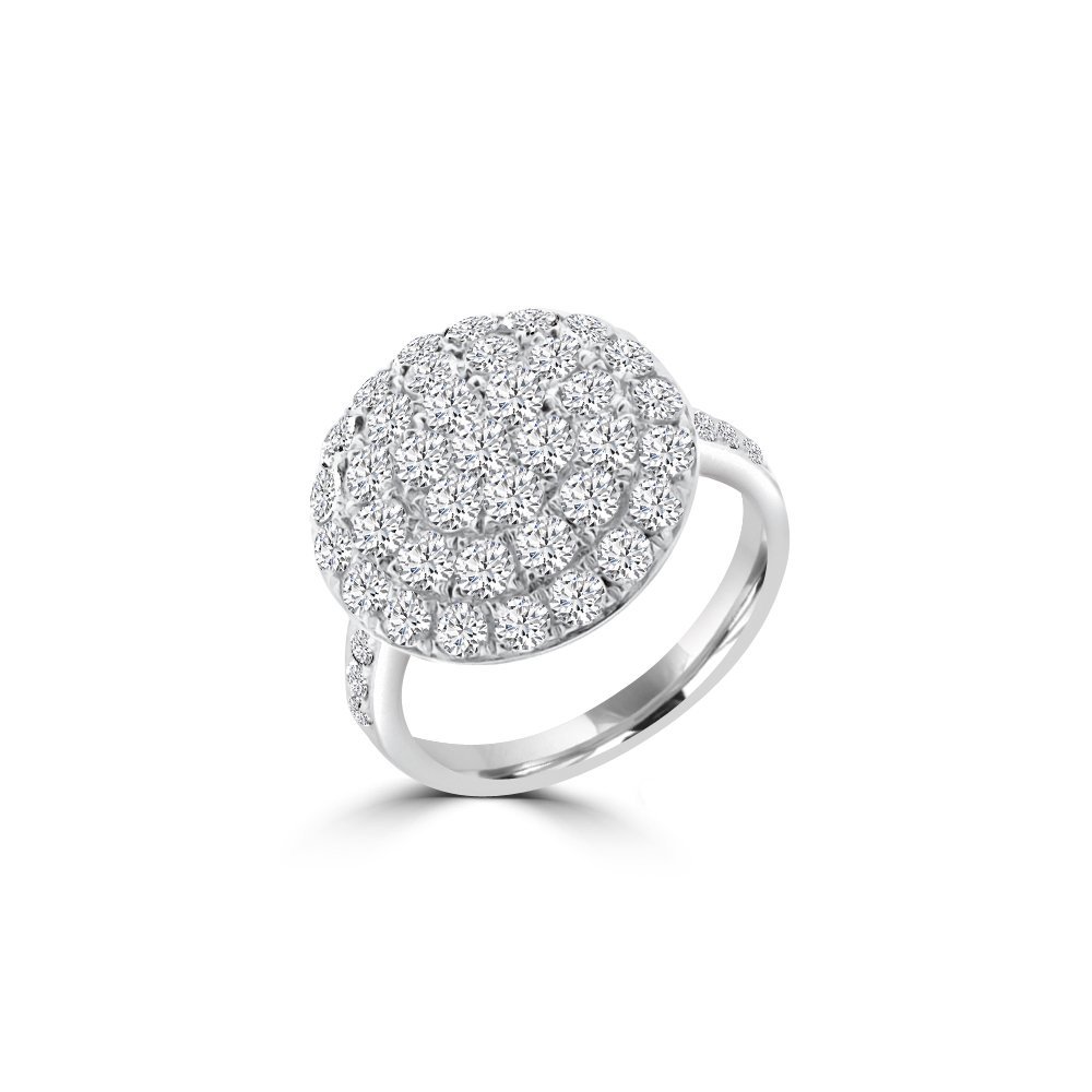 Diamond Pavé Disc Ring