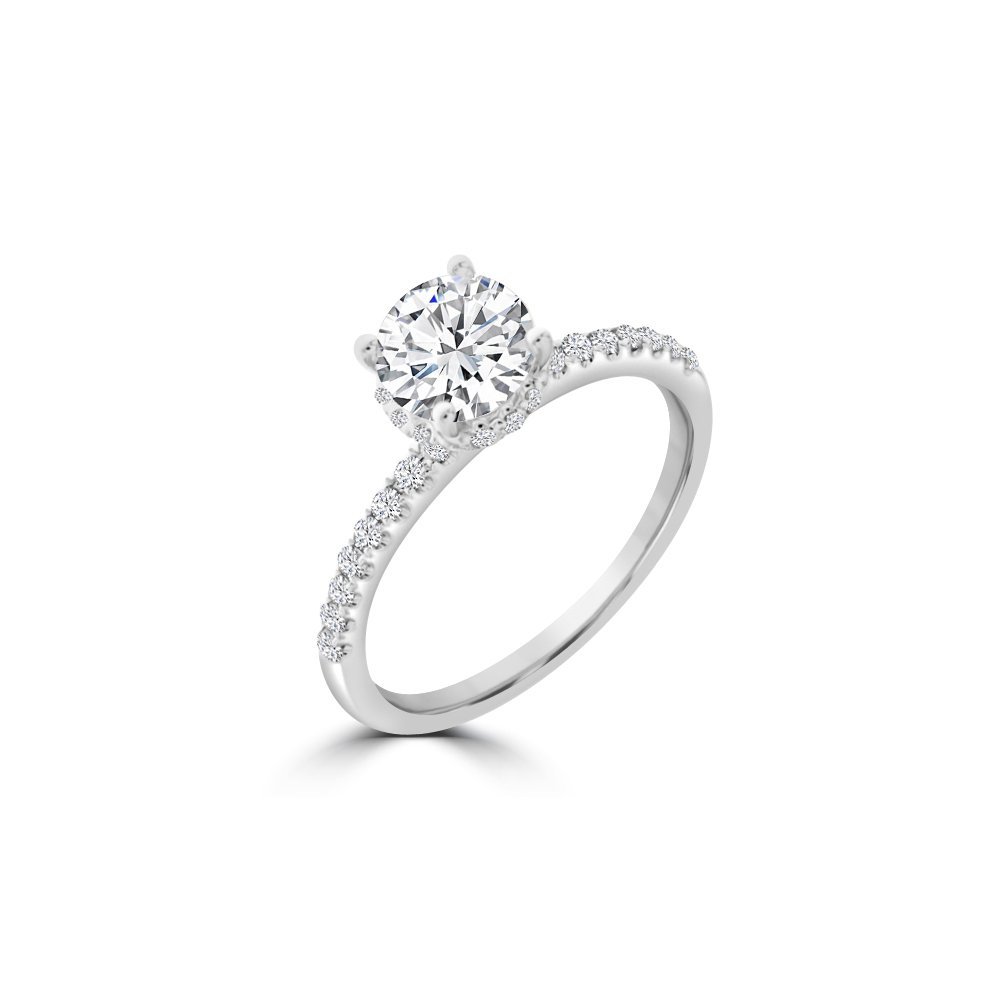 Diamond Classic Pavé Engagement Ring