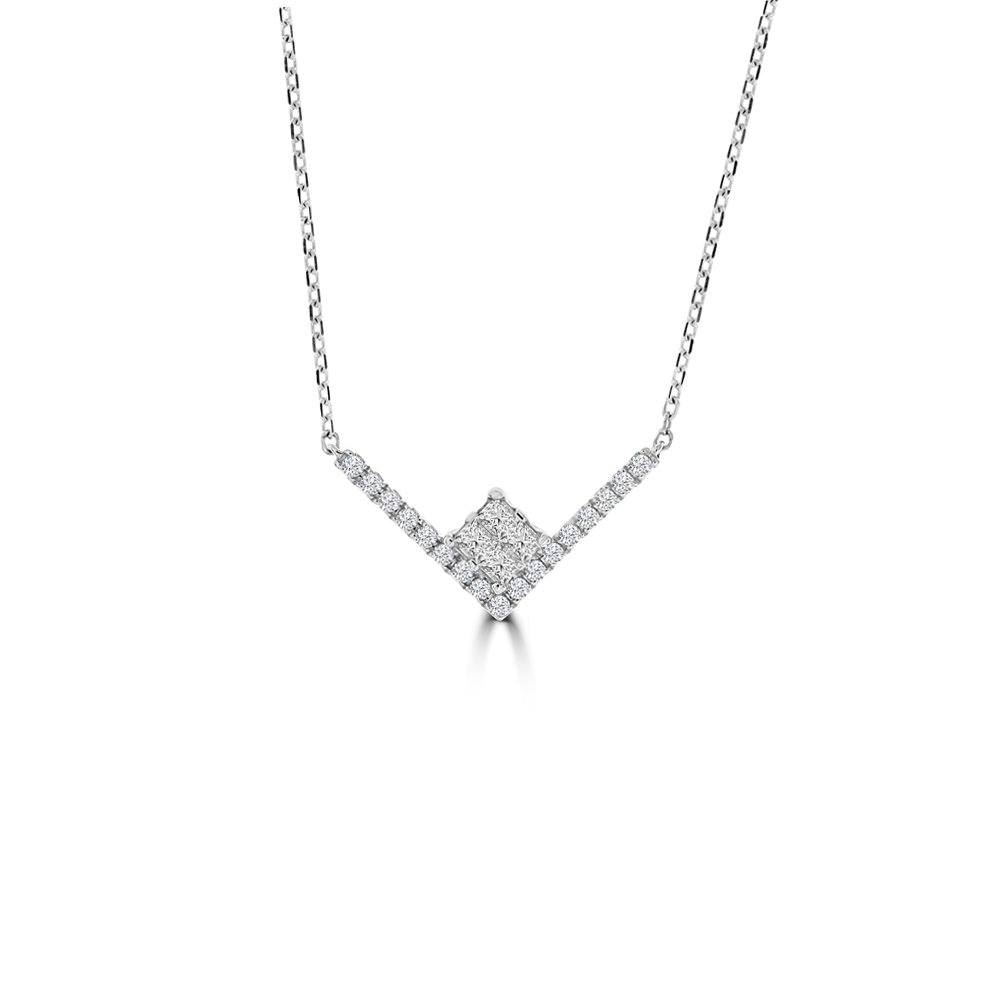 Diamond Chevron Necklace