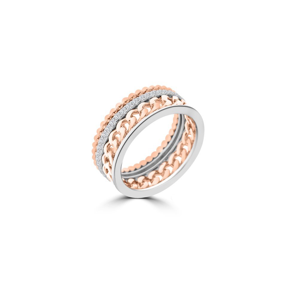 Diamond Curb Chain Eternity Ring