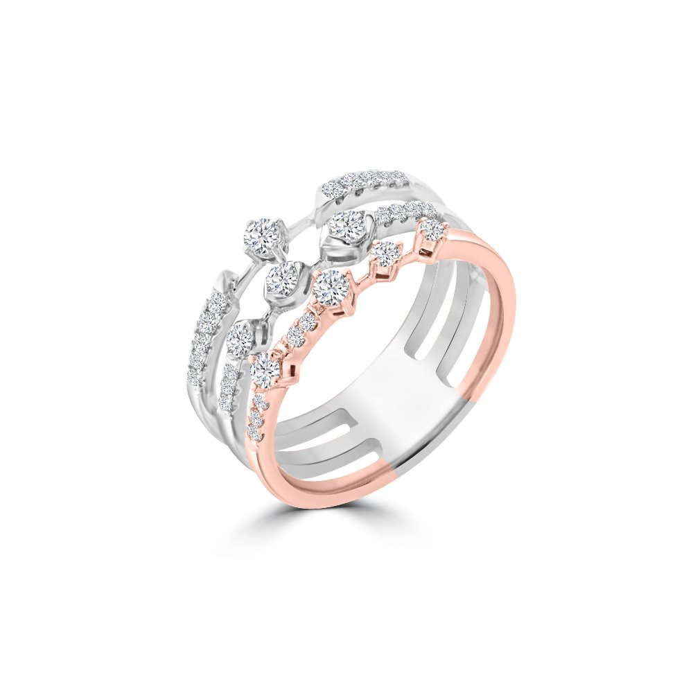 Diamond Starlight Multi Band Ring