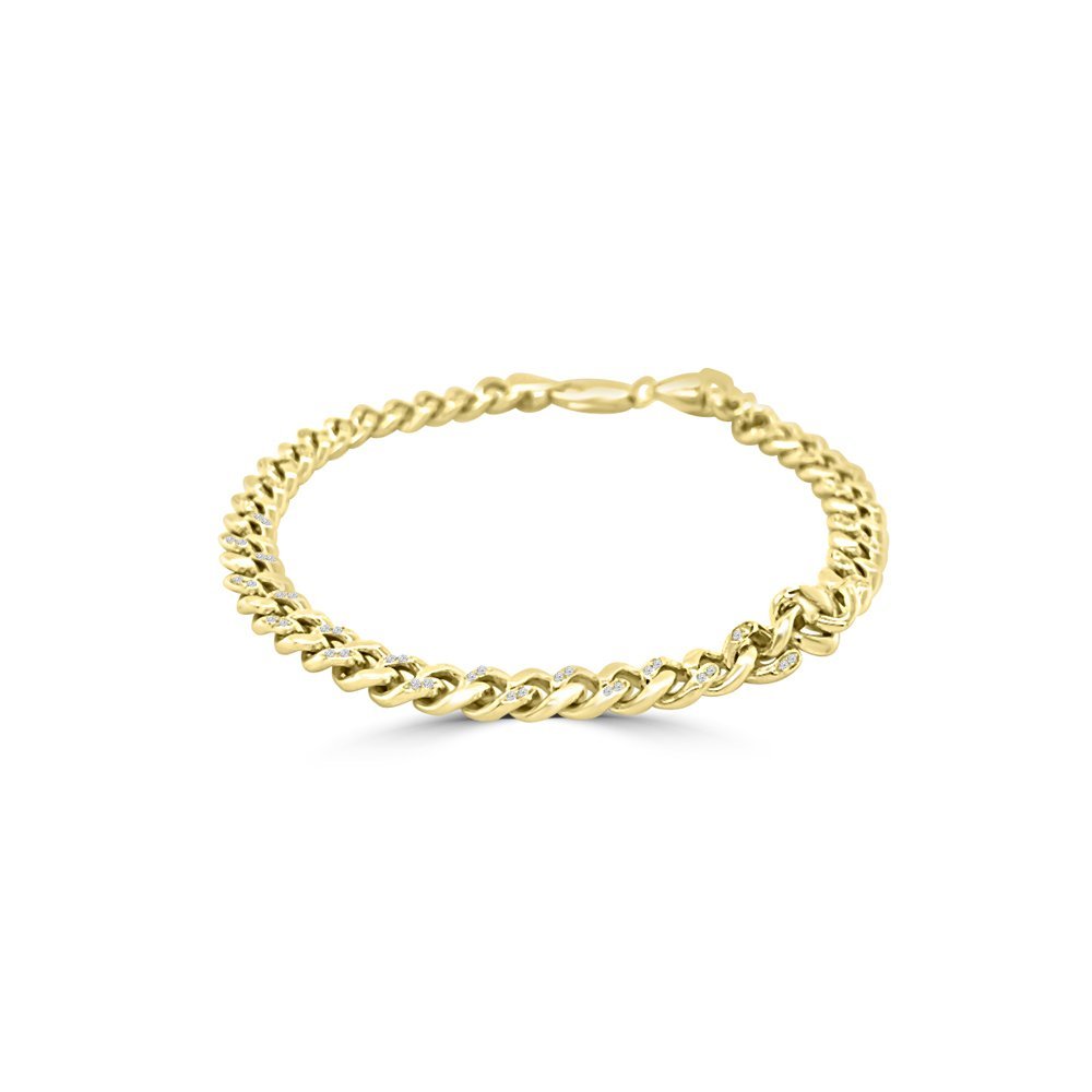 Diamond Curb Chain Bracelet