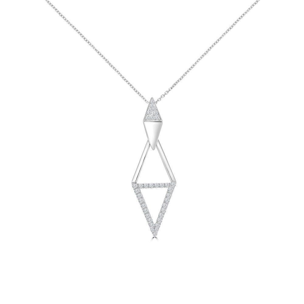Diamond Links Pendant with Chain