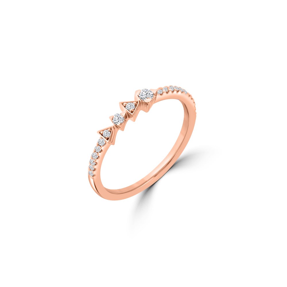 Diamond Triangle Ring