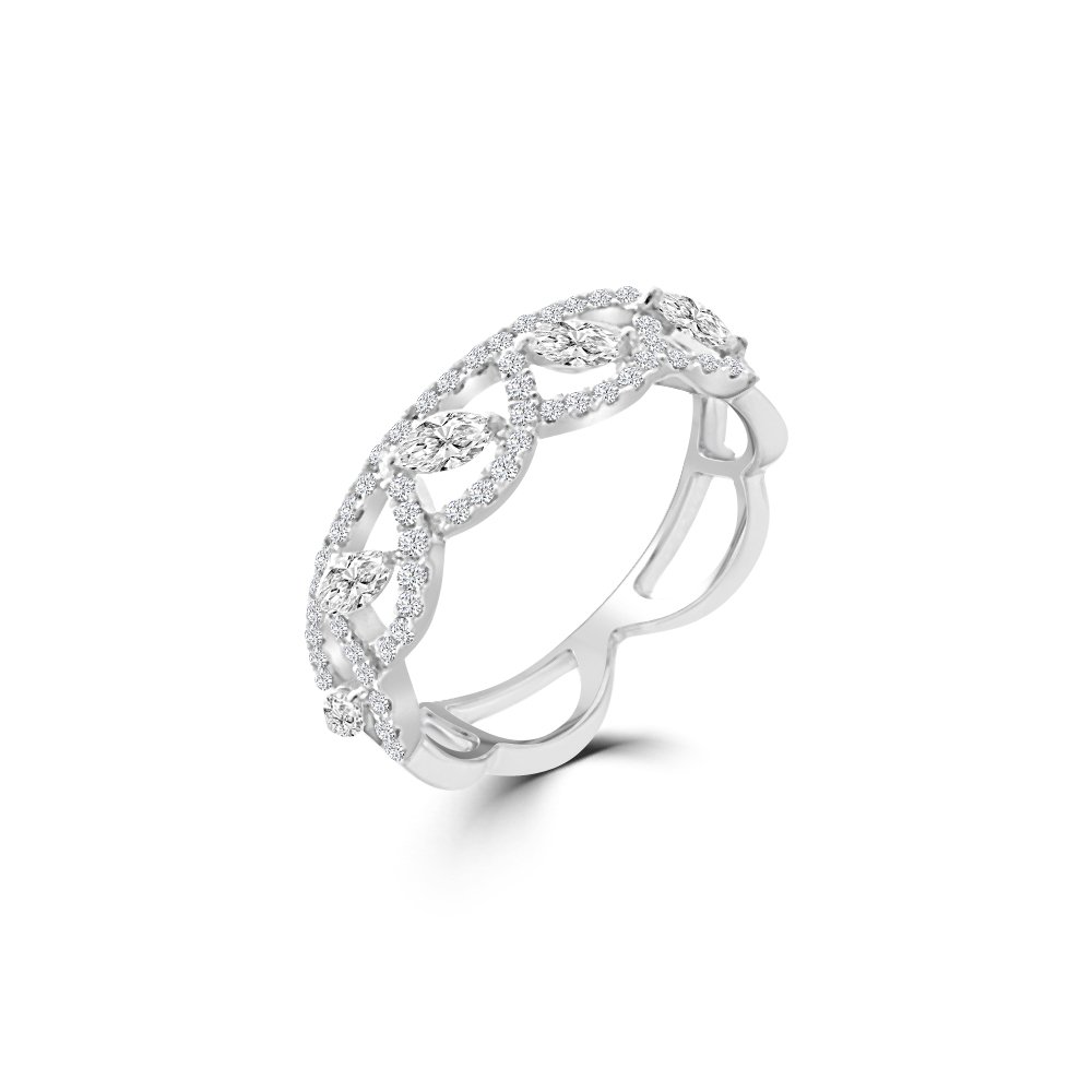 Marquise Diamond Lace Ring