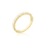 Ice Cube Princess-Cut Diamond Ring Band