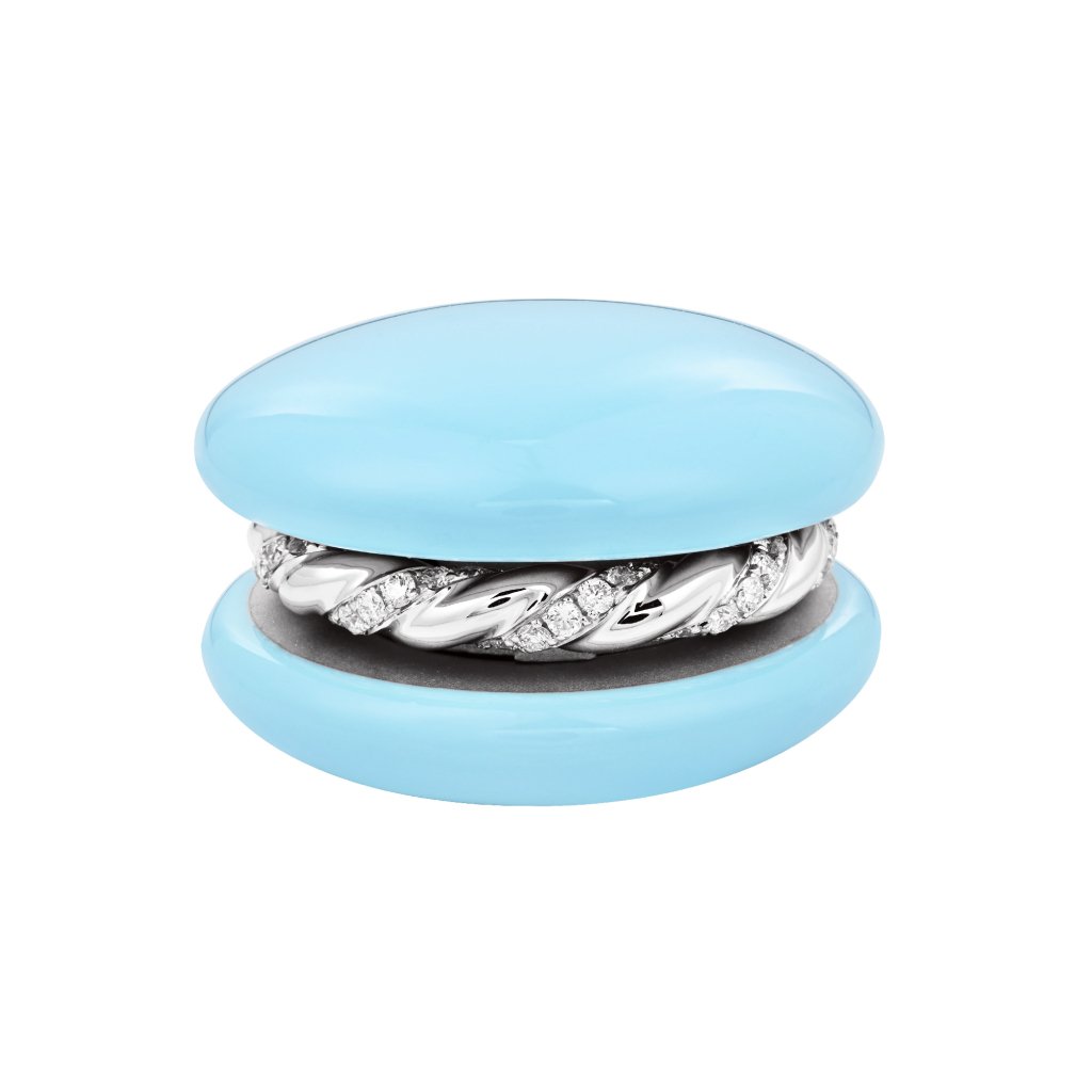 Blue Macaron Ring - Afternoon Tea - Fine Jewellery Reimaged