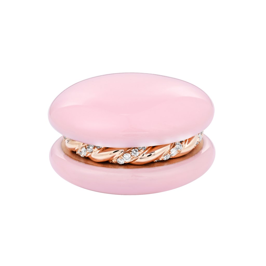 Pink Macaron Ring - Afternoon Tea - Fine Jewellery Reimaged