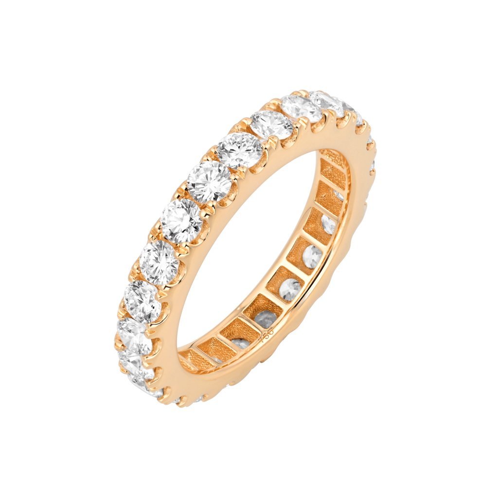 Rose Gold Diamond Prong Ring - Afternoon Tea - Fine Jewellery Reimaged