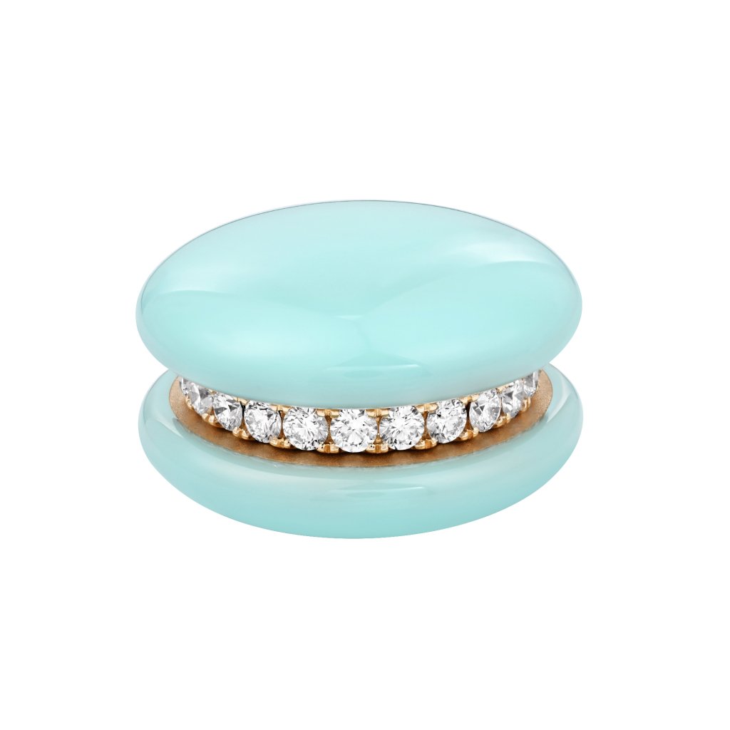 Green Macaron Ring - Afternoon Tea - Fine Jewellery Reimaged
