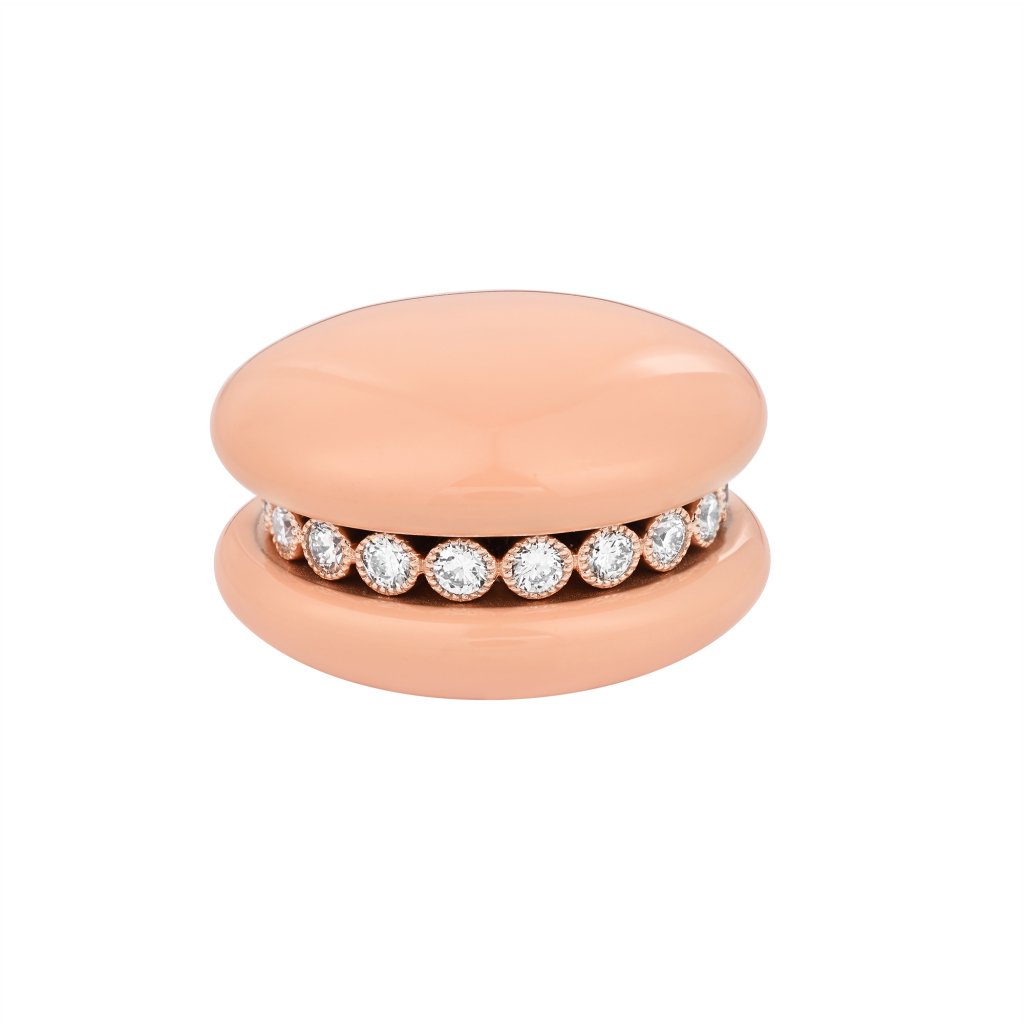 Peach Macaron Ring - Afternoon Tea - Fine Jewellery Reimaged