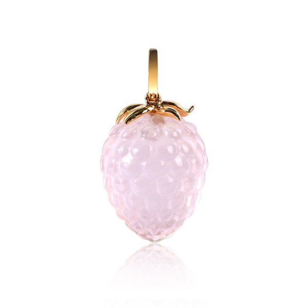Rose Quartz Berry Pendant - Afternoon Tea - Fine Jewellery Reimaged